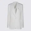 Blumarine Tailored Jacket Notched Lapels In Gray