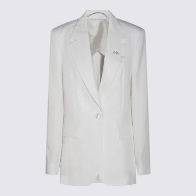 BLUMARINE BLUMARINE WHITE BLAZER