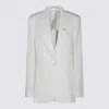 Blumarine Tailored Jacket Notched Lapels In Gray
