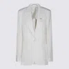 Blumarine Tailored Jacket Notched Lapels In Gray