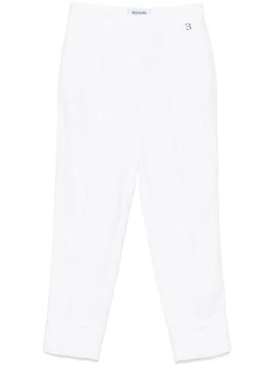 Blumarine White Chino Trousers