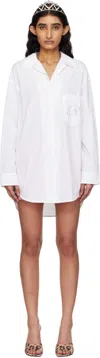 Blumarine Cotton Poplin Shirt In White