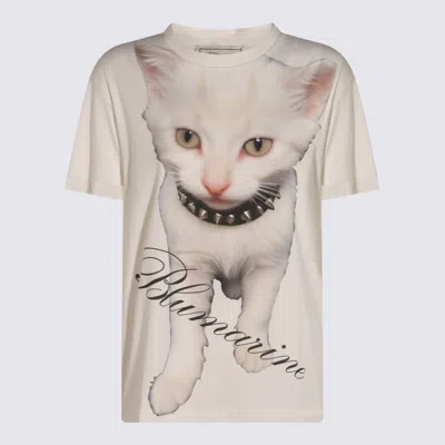 Blumarine White Cotton T-shirt