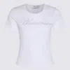 BLUMARINE WHITE COTTON T-SHIRT