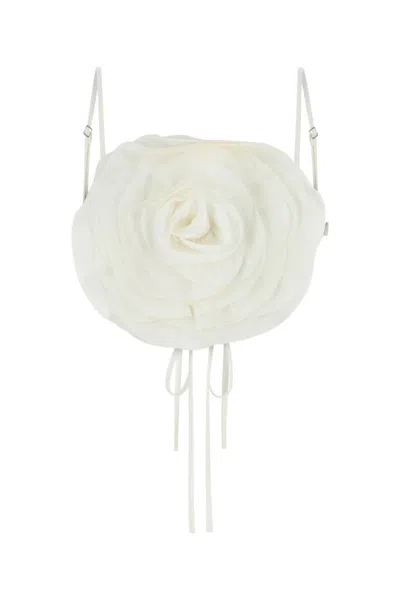 BLUMARINE WHITE GABARDINE TOP
