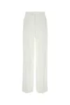 Blumarine White Gabardine Wide-leg Pant