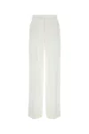 Blumarine White Gabardine Wide-leg Pant