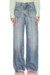 Blumarine Jeans Mit Geradem Bein In Dusk Blue