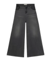 Blumarine Straight Leg Trousers Lace Detailing In Gray