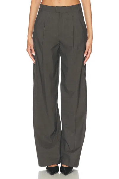 Blumarine Wide Leg Pant In Grey Castlerock