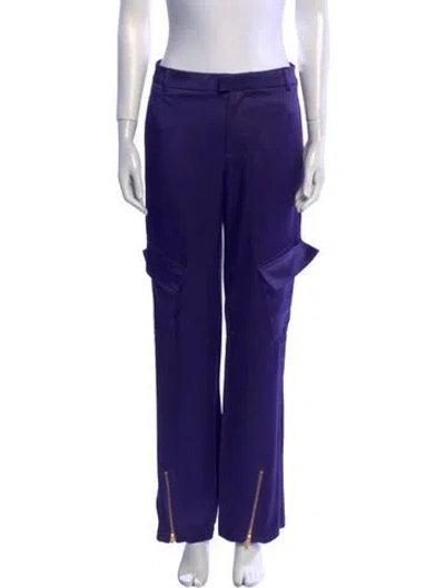 Pre-owned Blumarine Wide Leg Pants In Purple