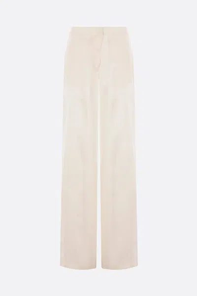 BLUMARINE WIDE-LEG TROUSERS IN GABARDINE
