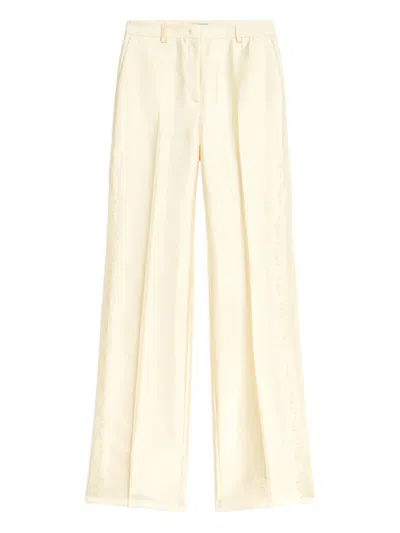Blumarine Wide-leg Trousers In Neutral