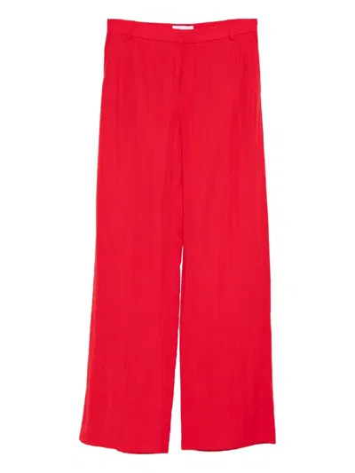 Blumarine Wide-leg Trousers In Red
