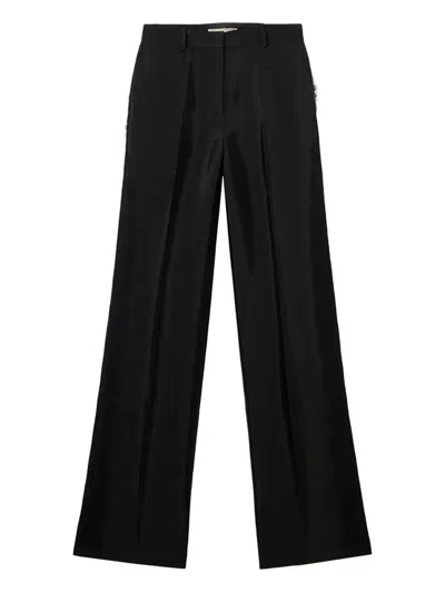 Blumarine Wide-leg Trousers In Black