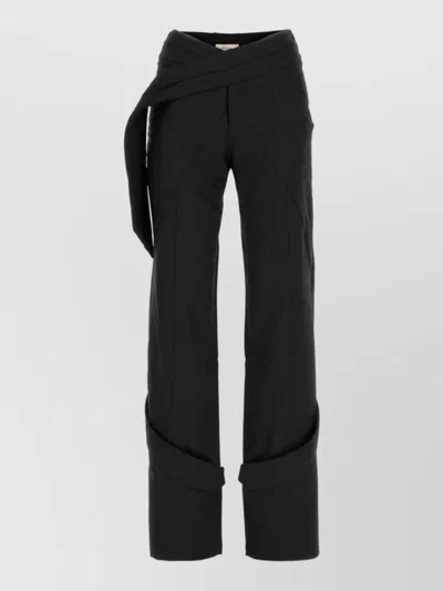 Blumarine Wide-leg Trousers In Black
