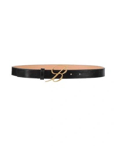 Blumarine Woman Belt Black Size L Leather