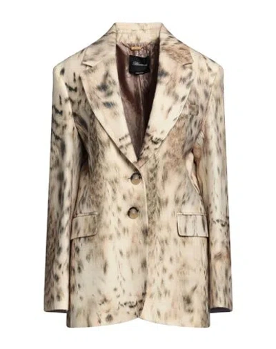 Blumarine Woman Suit Jacket Beige Size 2 Virgin Wool