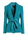 Blumarine Woman Blazer Deep Teal Size 12 Polyester