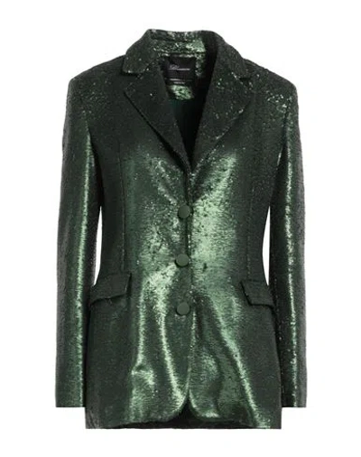 Blumarine Woman Blazer Green Size 4 Polyester, Elastane