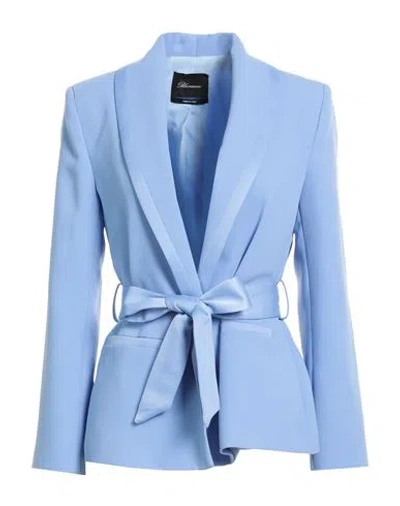 Blumarine Woman Blazer Light Blue Size 12 Polyester