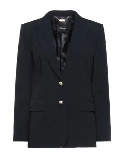 Blumarine Woman Blazer Midnight Blue Size 4 Acetate, Viscose