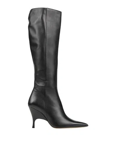 Blumarine Woman Boot Black Size 8 Leather In Multi