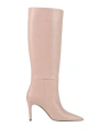Blumarine Woman Boot Light Pink Size 8 Leather In Pink