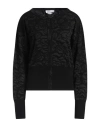 Blumarine Woman Cardigan Black Size 10 Polyester, Viscose In Black
