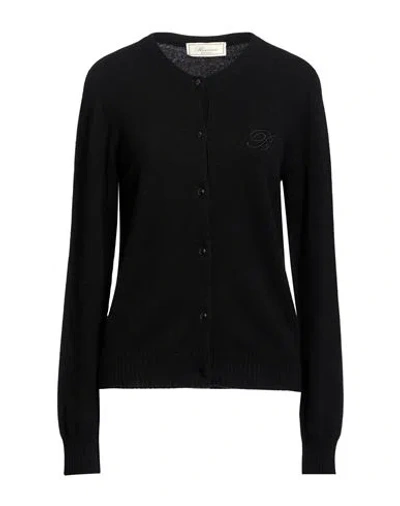 Blumarine Woman Cardigan Black Size 8 Cashmere