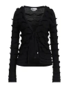 Blumarine Woman Cardigan Black Size 8 Viscose, Polyester