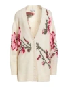 Blumarine Woman Cardigan Ivory Size 4 Textile Fibers, Alpaca Wool, Wool, Mohair Wool, Elastane
