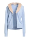 Blumarine Woman Cardigan Sky Blue Size M Wool, Cashmere In Blue