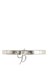 Blumarine B Laminated Leather Belt In Multicolor