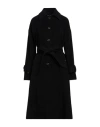 Blumarine Woman Coat Black Size 8 Wool, Polyamide, Cashmere In Black