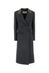 Blumarine Coats In Gray