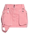 Blumarine Woman Denim Skirt Pink Size 6 Cotton, Viscose In Pink