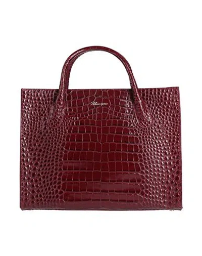 Blumarine Woman Handbag Burgundy Size - Cow Leather