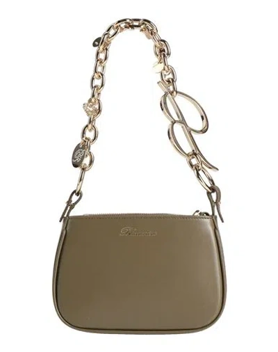 Blumarine Woman Handbag Military Green Size - Cow Leather