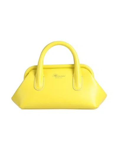 Blumarine Woman Handbag Yellow Size - Cow Leather In Pattern