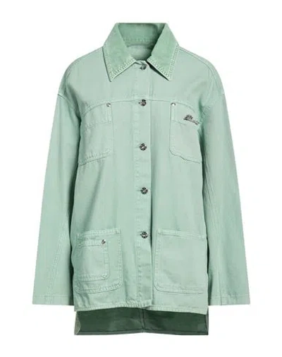 Blumarine Woman Jacket Light Green Size 2 Cotton