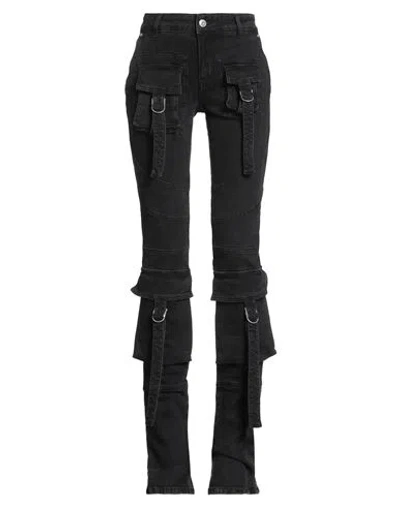 Blumarine Woman Jeans Black Size 6 Cotton, Elastane, Polyester