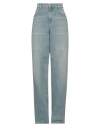 Blumarine Woman Jeans Blue Size 6 Cotton, Elastane In Blue