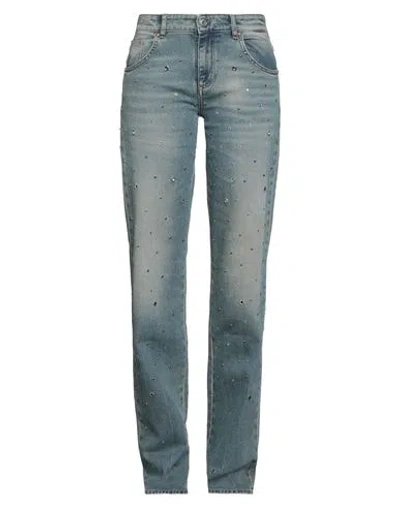 Blumarine Woman Jeans Blue Size 6 Cotton, Elastane, Polyester