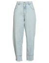 Blumarine Woman Jeans Blue Size 6 Cotton, Polyester In Gray