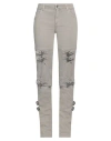 Blumarine Woman Jeans Light Grey Size 4 Cotton, Elastane In Grey