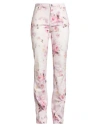 Blumarine Woman Jeans Light Pink Size 8 Cotton, Elastane In Multi
