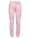 Blumarine Woman Jeans Pink Size 8 Cotton, Elastane In Pink