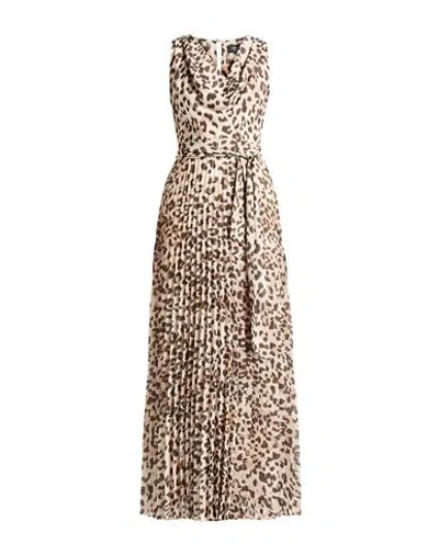 Blumarine Woman Maxi Dress Beige Size 12 Polyester