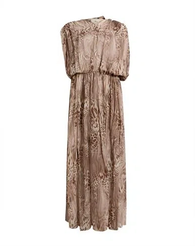 Blumarine Woman Maxi Dress Beige Size 2 Polyester